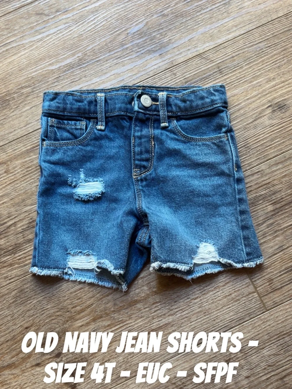 Old Navy Distressed Denim Shorts - Blue